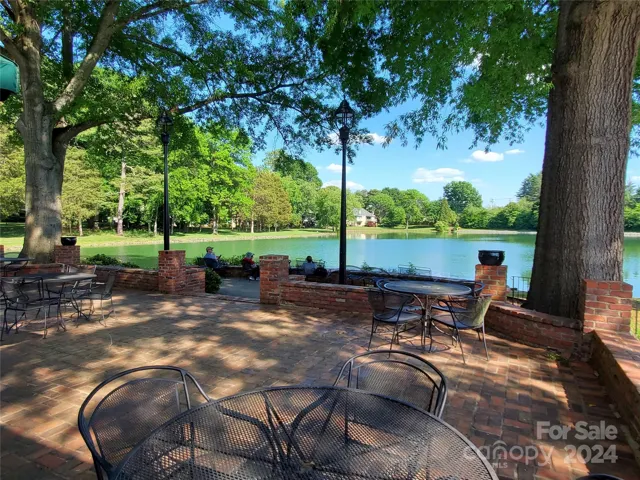 Veranda overlooking lower lake