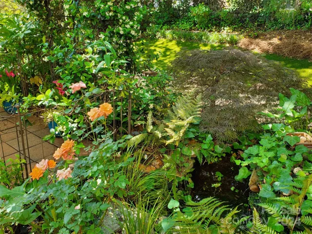 In ground water feature, waterfall
