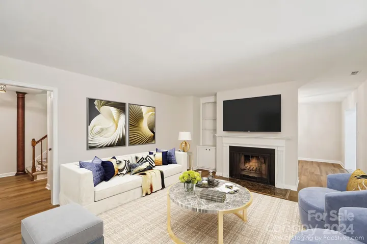 Living room furnished