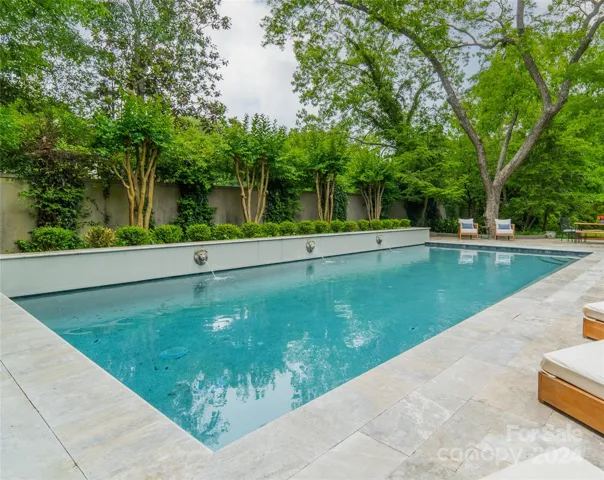 Spa-like Pool w/lionhead fountains