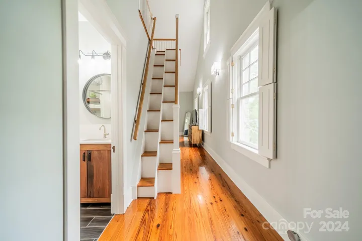 Witches or Ships Stair to Loft in Primary Bedroom