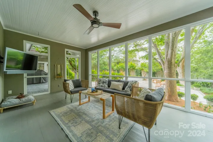 Screened Porch off of Library