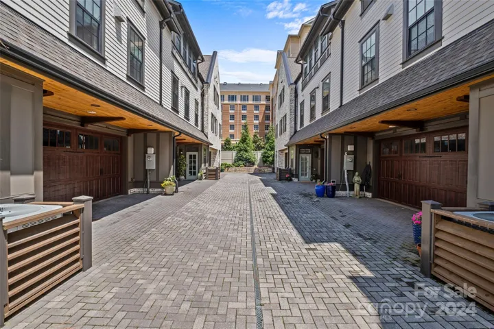 European style courtyard
