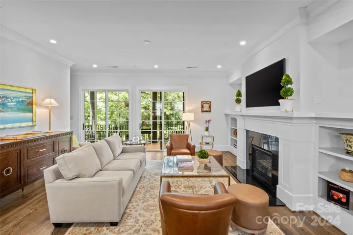 Living space with sliding doors to balcony