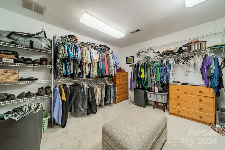 Primary walk-in closet