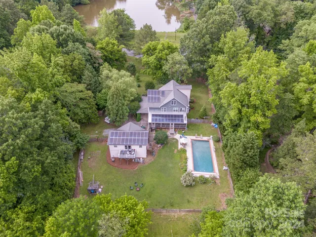 Aerial view of property