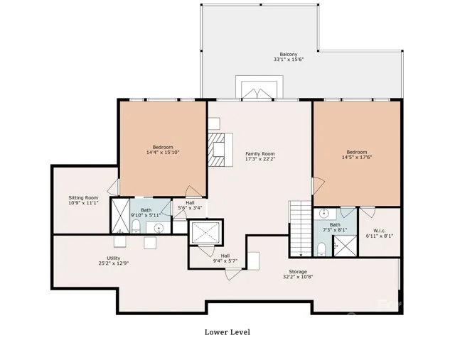 Lower Level Floor Plan