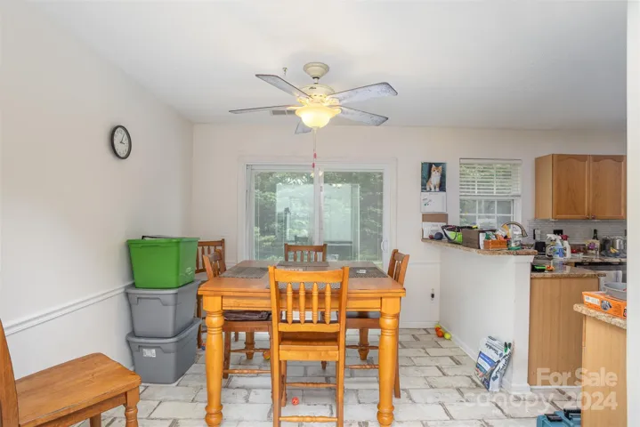 Dining Area, sliding door to patio