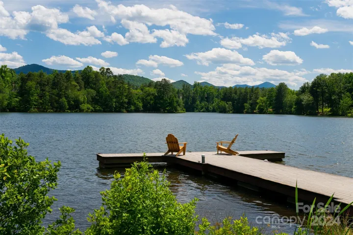 Biltmore Lake with walking trails and dock