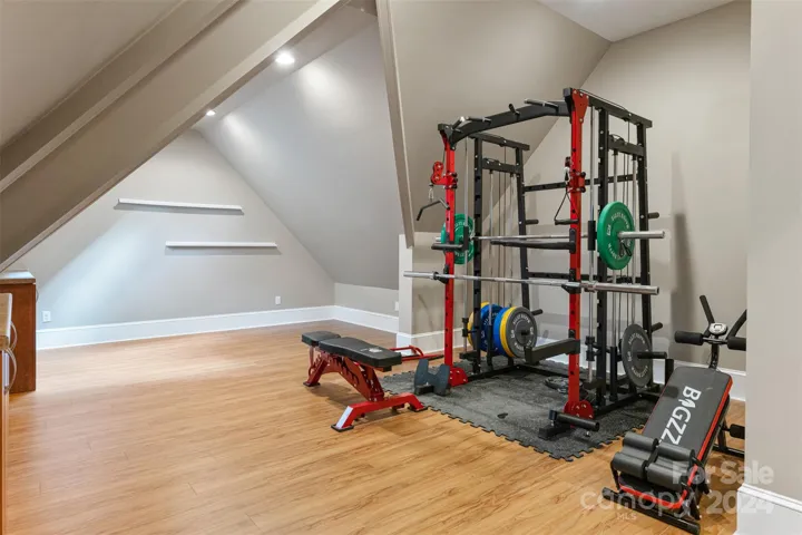 Bonus room upper level enough for gym or media room