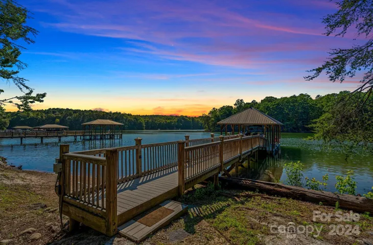 Pier leading to your private covered dock in a no wake area.