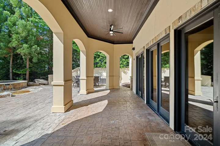 Outdoor Terrace accessed from lower recreaction room.