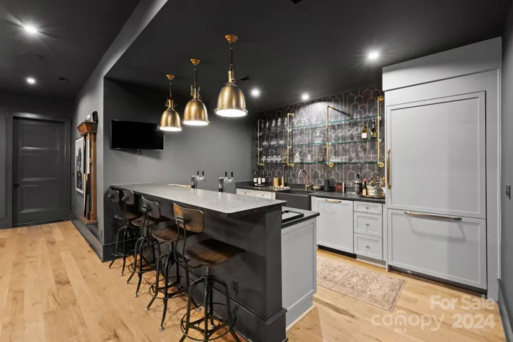 Full Bar with taps in Basement