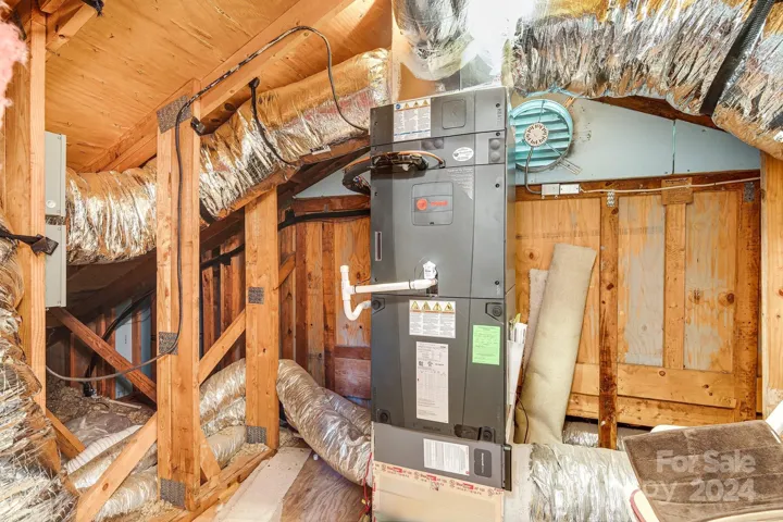 Walk-in attic with storage