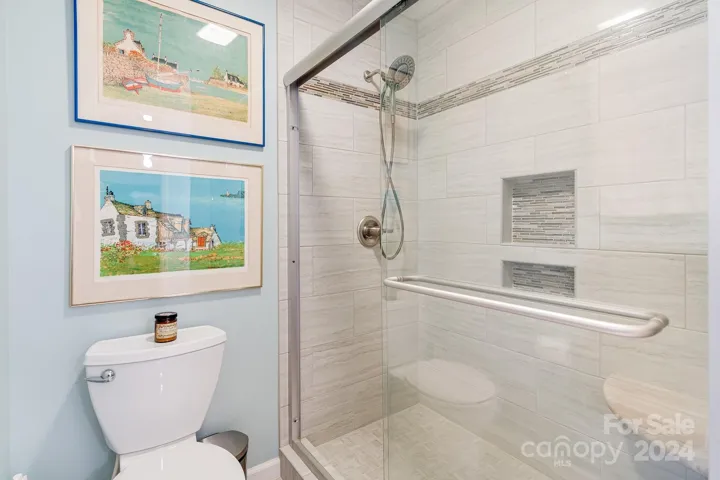 Primary walk-in shower