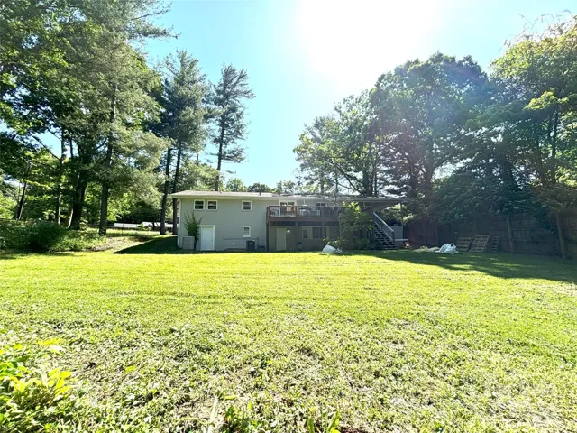 The house viewed from the back yard.