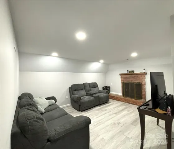 Basement living room.