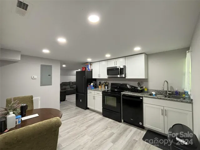 Basement kitchen.