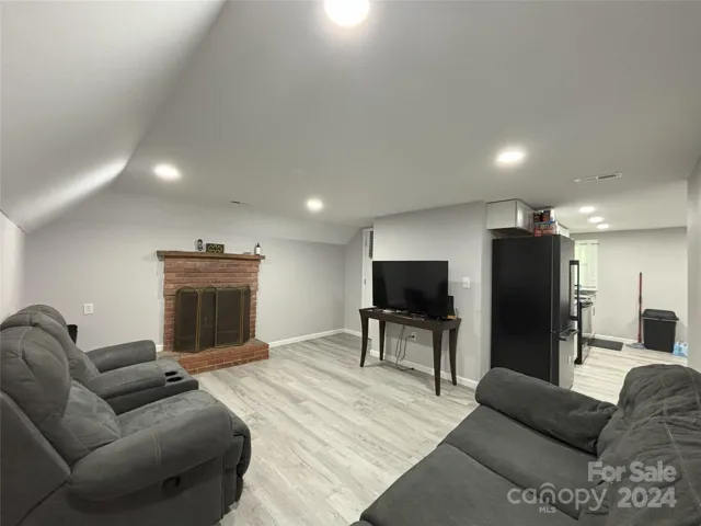 Basement living room.