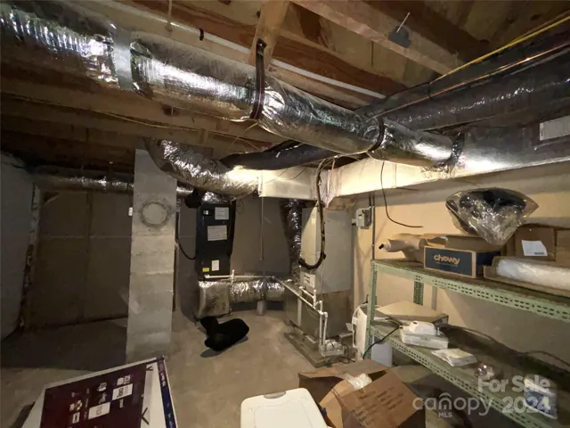 Basement storage.