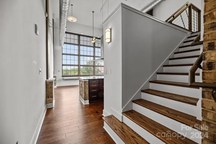 Entry hall and beautiful oak staircase