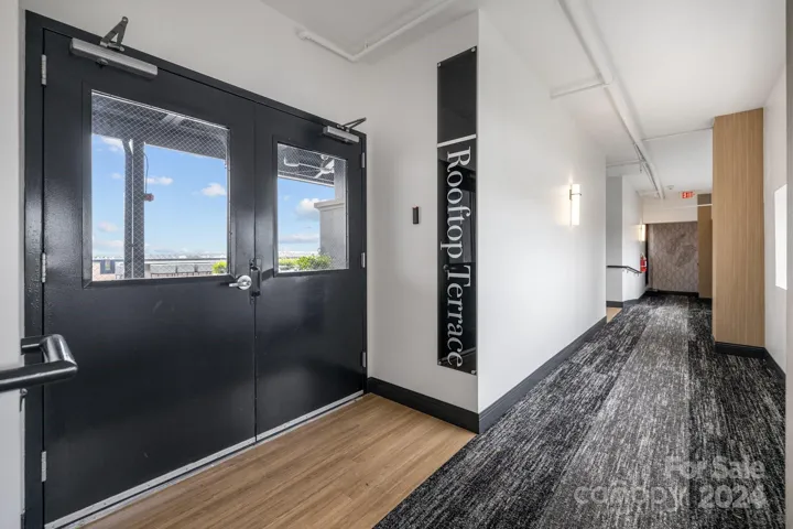 Entry to Rooftop Terrace amenity center