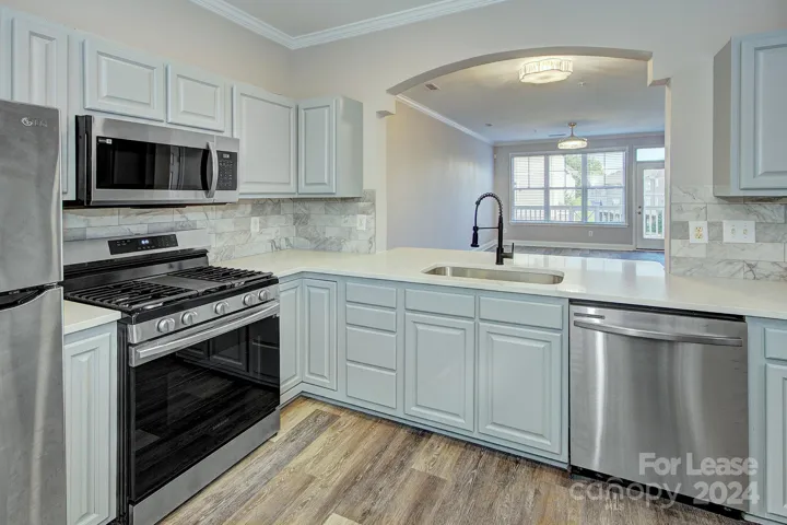 Updated Kitchen with new stainless steel appliances