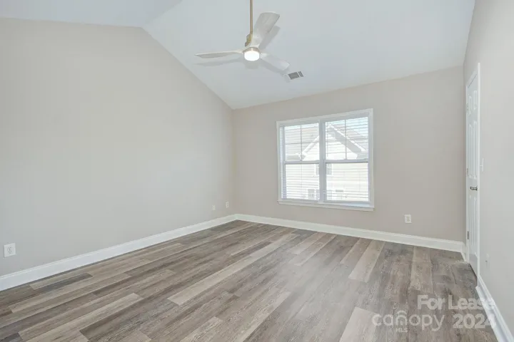 Primary bedrooms with vaulted ceilings