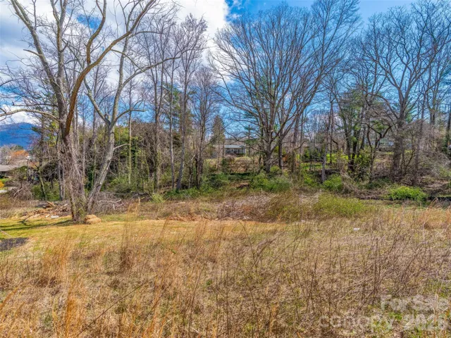 Land as you face the entry road