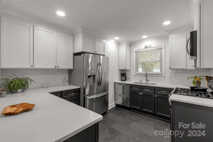 kitchen with slate floors