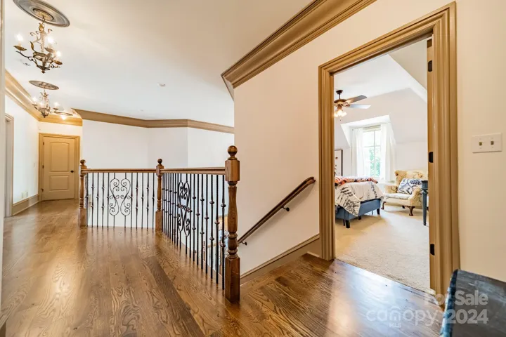 Beautiful hardwoods on 2nd level hallway