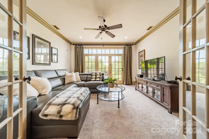 Media room with access to the fantastic veranda