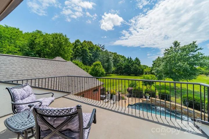 New railing on veranda
