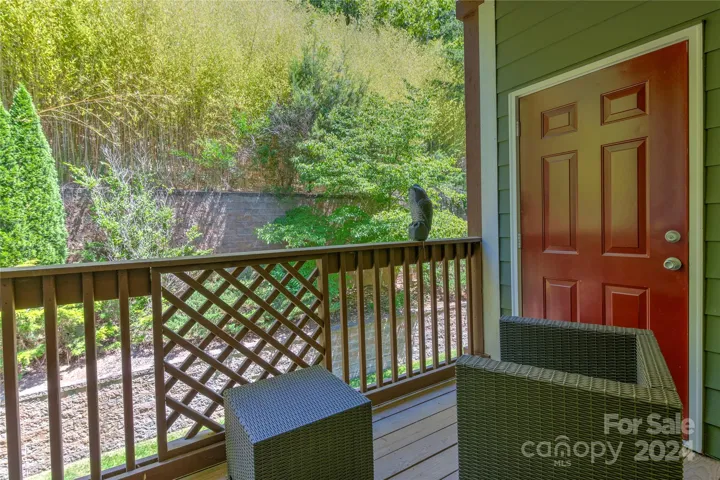 Private Back Deck with Storage closet that locks
