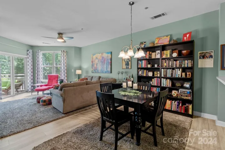 Large open dining area