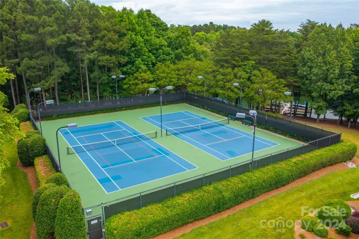 Detail of the Tennis/pickleball courts