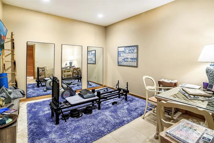 Lower level workout room
