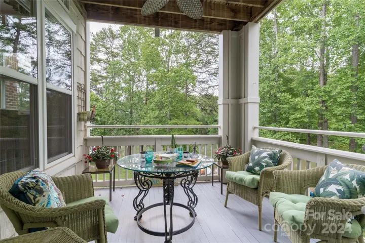 Lake side deck for sipping your favorite beverage.