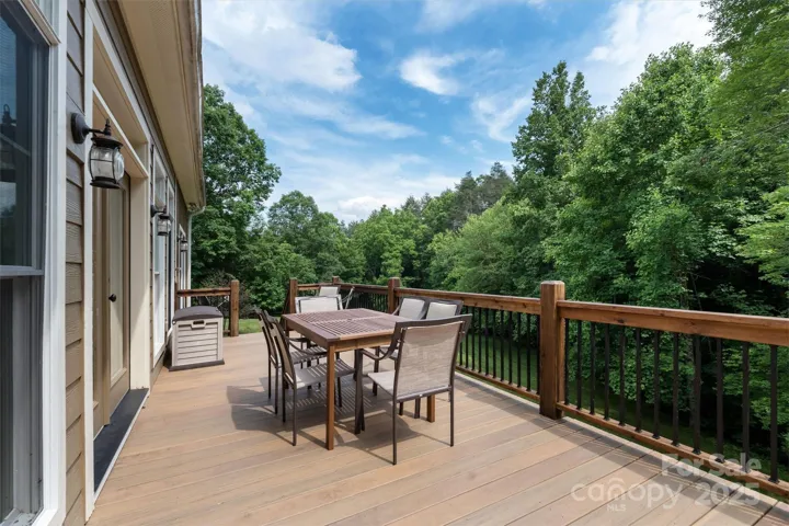 Rear deck offers dining & entertaining options