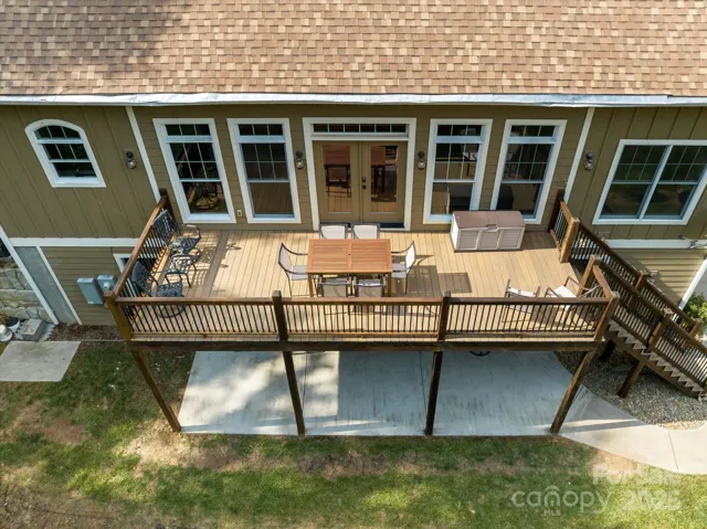 Rear deck offers privacy & space for entertaining.