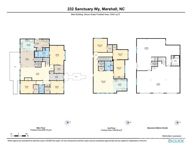 Elevator goes from the basement, off the garage, to the second floor.