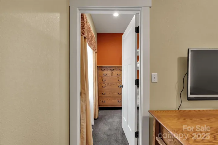 Huge walk in closet serves the primary bedroom.