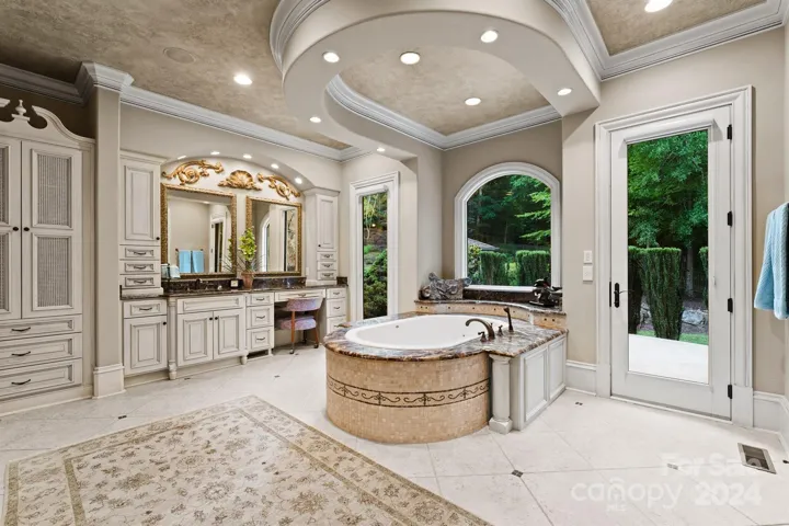 Door leads to outdoor shower