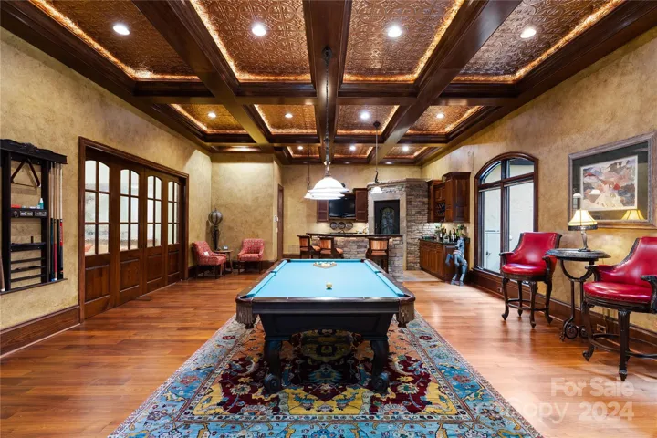 Beveled glass French doors can create a private room