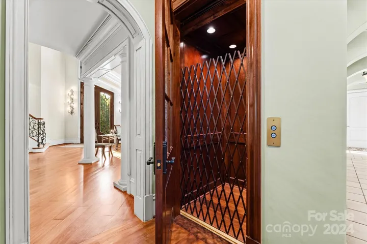 Elevator provides easy access to each level