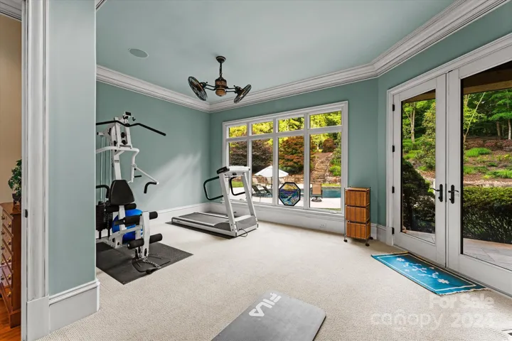 Main level bonus room or gym