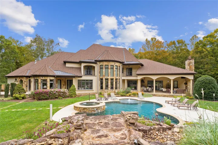 Pool, spa, covered patio, outdoor shower...