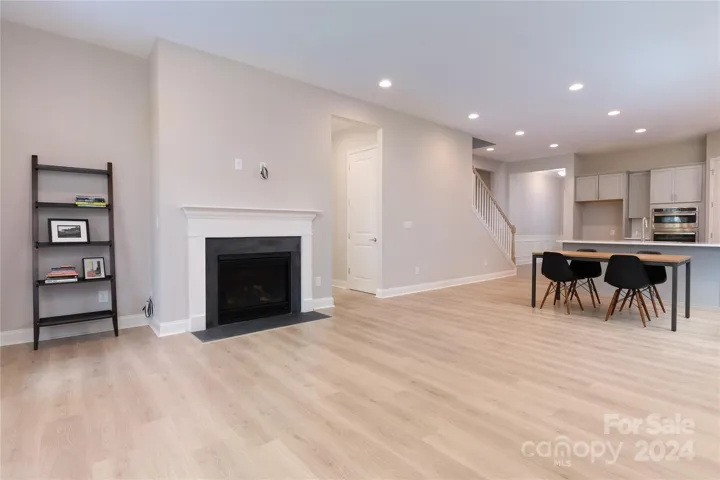 Fireplace w/ Ample Light Shining Through