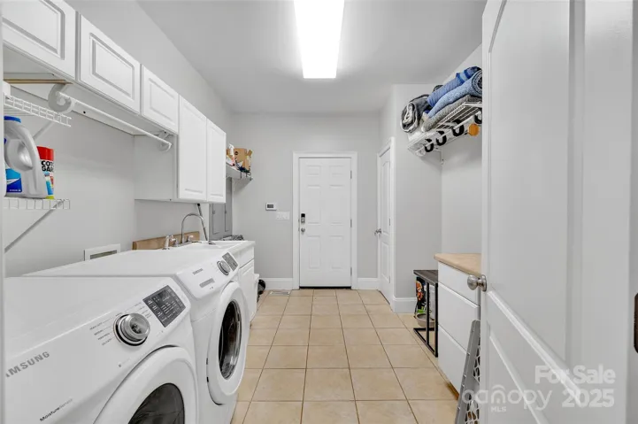 laundry on main and mud room off garage