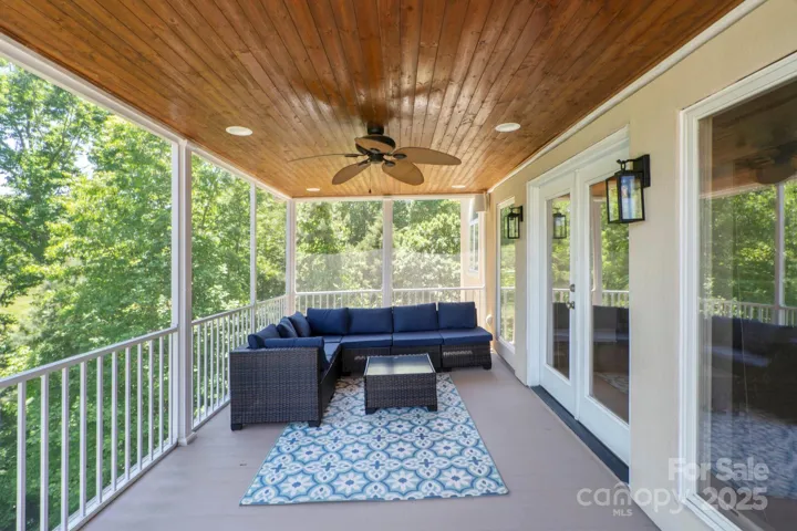 Screened in porch.